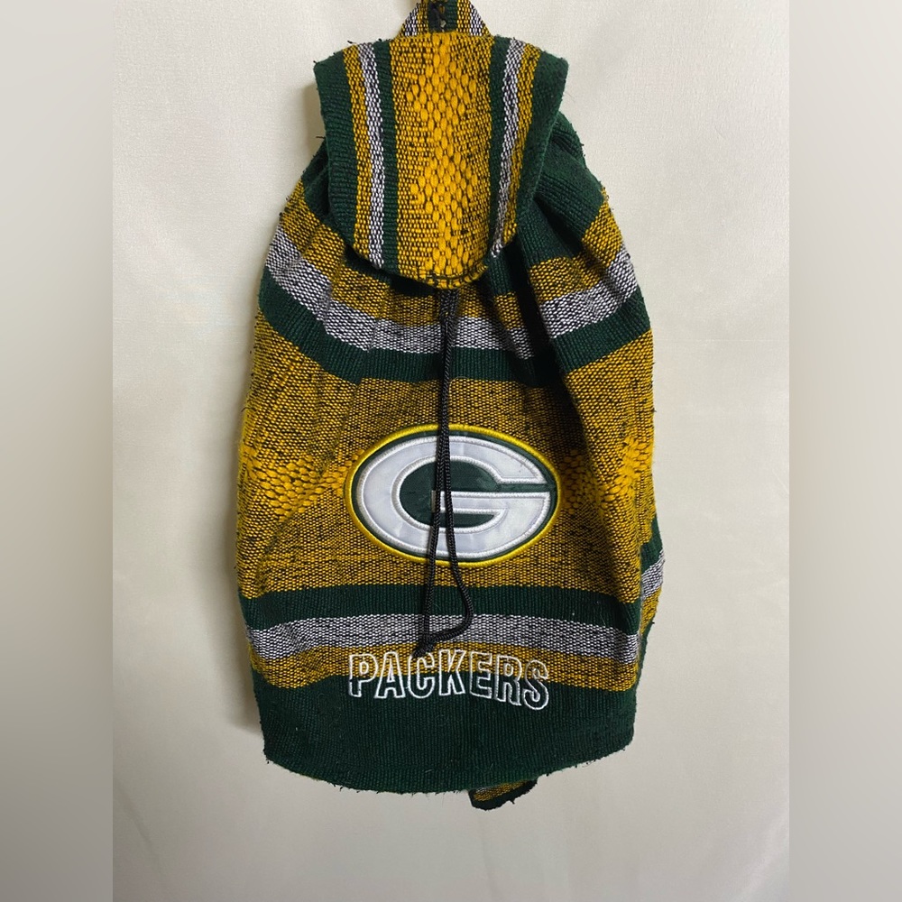 Green Bay Packers Striped Woven Baja Bag
